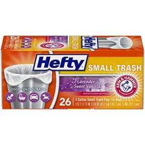 Hefty 4 Gallon Lavender Scented Garbage Bags