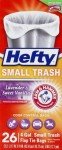 Hefty 4 Gallon Lavender Scented Garbage Bags