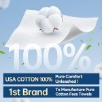 Soft Face Towels - 100% Cotton, 600 Count
