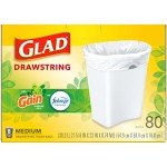 Glad 8 Gallon Drawstring Trash Bags, Gain + Febreze