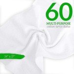 100% Cotton Terry Towels - 60 Pack of Rags