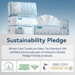 Soft Face Towels - 100% Cotton, 600 Count