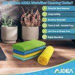 AIDEA 50-Pack Microfiber Cleaning Cloths