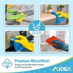 AIDEA 50-Pack Microfiber Cleaning Cloths