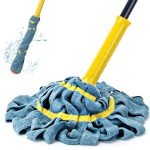 Microfiber Self-Wringing Twist Mop with Scrubber