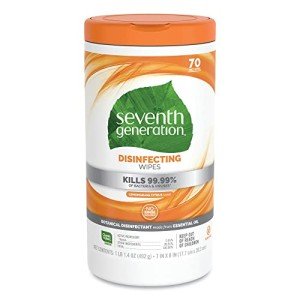 Seventh Generation Lemongrass Disinfecting Wipes, 70 Count