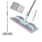 15" Microfiber Mop with 4 Washable Pads