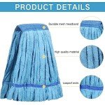 4-Pack Microfiber Mop Head Replacements - Large