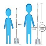 15" Microfiber Mop with 4 Washable Pads