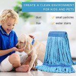 4-Pack Microfiber Mop Head Replacements - Large