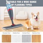 NileHome Microfiber Spray Mop with 3 Replacement Pads