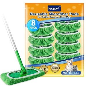 Reusable Mop Pads for Swiffer Sweeper - 8 Pack