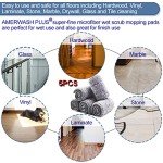 Microfiber Replacement Mop Pads - 5 Pack Set