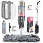 360° Microfiber Spray Mop with 4 Replacement Heads