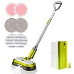 Cordless Electric Spin Mop with LED Headlight