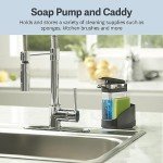 Casabella Kitchen Soap Pump and Sponge Caddy