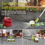 Cordless Electric Spin Mop with LED Headlight