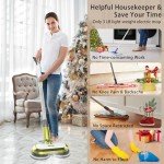 Cordless Electric Spin Mop with LED Headlight