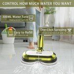 Cordless Electric Spin Mop with LED Headlight