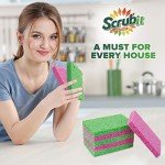 SCRUBIT Cellulose Kitchen Scrub Sponges - 6 Pack