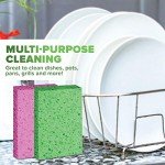 SCRUBIT Cellulose Kitchen Scrub Sponges - 6 Pack