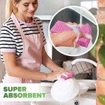 SCRUBIT Cellulose Kitchen Scrub Sponges - 6 Pack