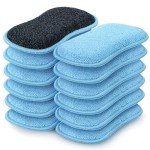 HOMEXCEL 12 Pack Non-Scratch Multi-Purpose Scrub Sponges