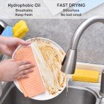 10-Pack Reusable Swedish Dishcloths for Kitchen Use