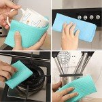 10-Pack Reusable Swedish Dishcloths for Kitchen Use