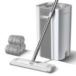 Mop and Bucket Set with Microfiber Pads