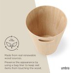Modern Wooden Trash Can, 2 Gallon Size