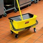 Rubbermaid Microfiber Mop Bucket with Press Wringer