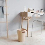 Modern Wooden Trash Can, 2 Gallon Size