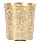 Gold Metal Small Waste Bin by Deco 79