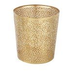 Gold Metal Small Waste Bin by Deco 79