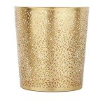 Gold Metal Small Waste Bin by Deco 79