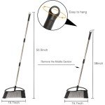 Heavy Duty Outdoor Broom with Long Handle