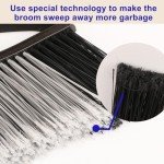 Heavy Duty Outdoor Broom with Long Handle