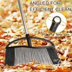 Heavy Duty Outdoor Broom with Long Handle