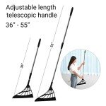 Versatile Silicone Broom & Squeegee - Black