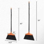 TreeLen Heavy-Duty Long Handle Angle Broom