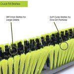 18" Adjustable Push Broom for Multi-Surface Cleaning