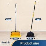 Yocada Heavy Duty Broom and Dustpan Set