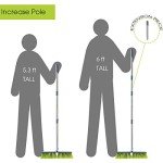 18" Adjustable Push Broom for Multi-Surface Cleaning