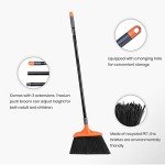 TreeLen Heavy-Duty Long Handle Angle Broom
