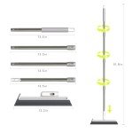 EHOMGUI Long Handle Squeegee Broom for Floors
