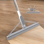 KOLLIEE Adjustable Squeegee Broom for Floors & Windows