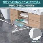 KOLLIEE Adjustable Squeegee Broom for Floors & Windows