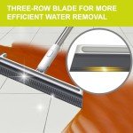 EHOMGUI Long Handle Squeegee Broom for Floors
