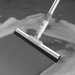 17" Squeegee Broom with 51" Aluminum Pole